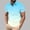 Light Blue, variant on VgaVtl Summer Polo Mens Shirts Short Sleeve Golf Mens Clothes Shirts Leisure Workout Gradient Color Collared Button