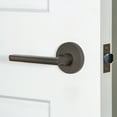 thumbnail image 2 of Viaggio Qadcon-Reb_Prv_234_Lh Quadrato Left Handed Solid Brass Privacy Door Lever Set -, 2 of 7