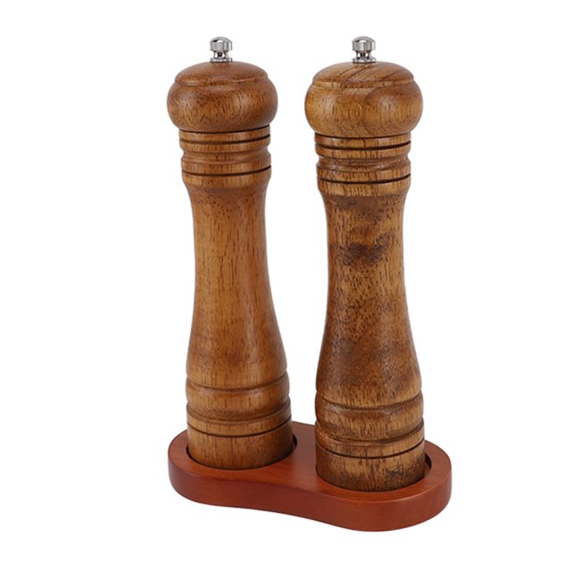 Molinillo De Pimienta De Madera Con Mecanismo De Precisión: Grosor Ajustable, 6,5 Pulgadas, Conserva El Sabor Y La Textura Originales, Duradero, Multifuncional Para Sal, Comino Y