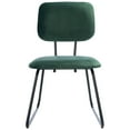 thumbnail image 2 of SAFAVIEH Chavelle Modern Accent Side Chair, Malachite Green, Set of 2, 2 of 7