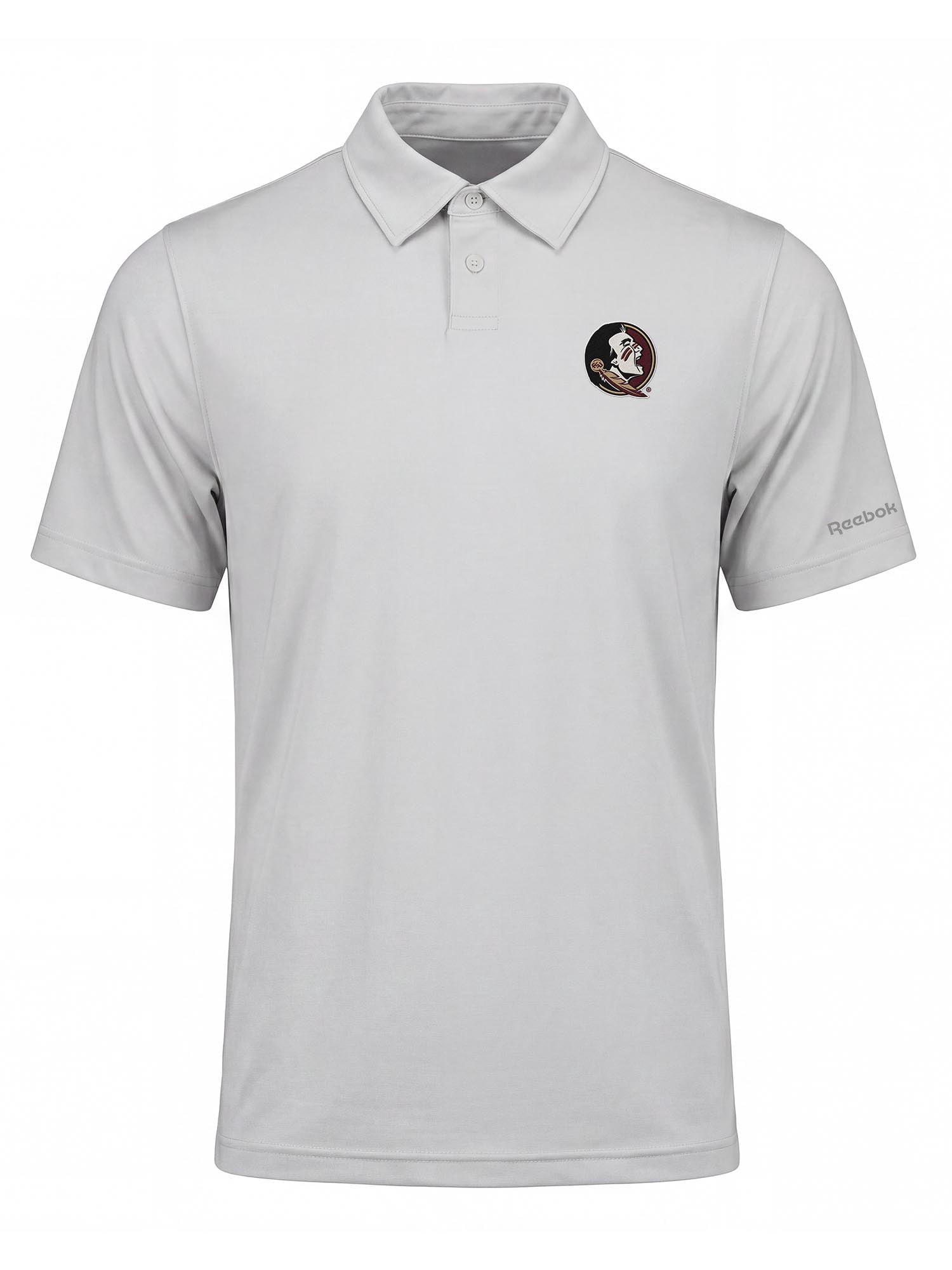 Florida State Seminoles Reebok Mens Gray Short Sleeve Polo Shirt