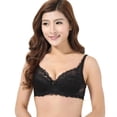 thumbnail image 2 of KIHOUT Bra For Women Women Comfort Push Up Deep V Underwire Padded Lace Brassiere Bra, 2 of 3