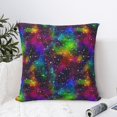 thumbnail image 4 of Yiaed Bright Universe Print Pillow Covers Super Soft Decorative Square Throw Pillow Covers Case Cushion Covers for Sofa Couch Bedroom Car Decor（No pillow core）-12"x12", 4 of 7