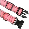 thumbnail image 3 of LAICAIW Reflective Dog Collar,Soft Neoprene Padded Breathable Nylon Pet Collar Adjustable for Medium Dogs,Pink,M, 3 of 7
