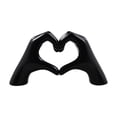 thumbnail image 1 of Escultura de mano de corazón, figura de gesto, regalo de cumpleaños, novedad, adorno de escritorio, estatua de de amor para Festival, dormitorio Negro, 1 of 8