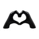 thumbnail image 1 of Escultura de mano de corazón, figura de gesto, regalo de cumpleaños, novedad, adorno de escritorio, estatua de de amor para Festival, dormitorio Negro, 1 of 8