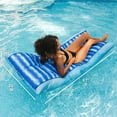 thumbnail image 3 of Big Joe Kona Pool Float, Ripple Blue, Doubled-Sided Mesh, Quick Draining Fabric, No Inflation Needed, 3 of 8
