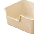 thumbnail image 6 of Cat for Indoor Cats, Kitten Toilet High Sides Pet Litter Pan, Open Top Pet Litter Tray for Small Medium Large Cats Light Coffee, 6 of 7