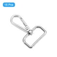 thumbnail image 3 of Uxcell 15Pack Swivel Clasps, 1" D Ring Lobster Clasp Claw Push Gate Snap Hook, Silver, 3 of 6