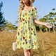thumbnail image 4 of Camisetas para adultos que combinan con la familia para concienciar sobre el autismo. Vestido de manga corta. Vestidos elegantes en tallas grandes. Vestido de noche para mujer., 4 of 7