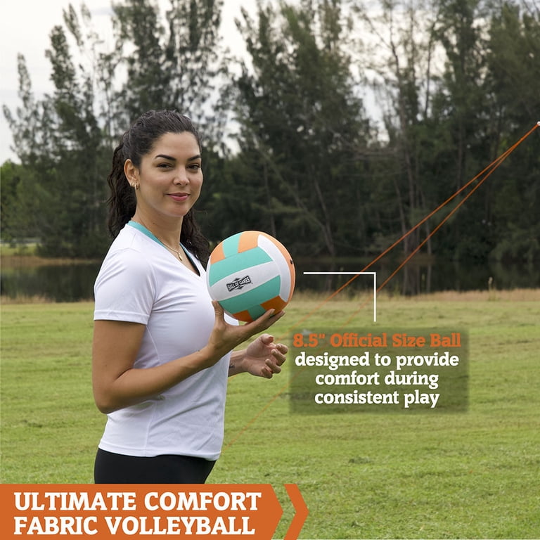 Hall of Games 20 ft Volleyball Set with Steel Poles and Ball photo 6