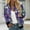 19#Purple, variant on Jackets for Women Casual Long Sleeve Lightweight Bomber Jacket Classic Vintage Coat Full Zip Up Ribbed Collar Outwear Boho Floral Print Jackets