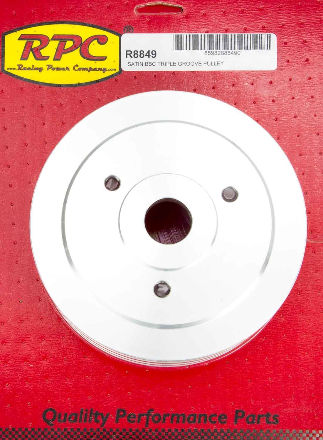 SATIN BBC TRIPLE GRV PULLEY