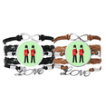 thumbnail image 1 of Traje Atkins. Pulsera pareja de cuerdas de cuero Unbranded M, 1 of 3