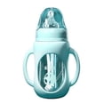 thumbnail image 1 of Biberón de vidrio para recién nacidos, vaso de agua de pico de pato de doble uso, suministros para bebés, biberón para bebés, traje, 1 of 1