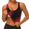thumbnail image 4 of Lsque Minimalist Skull Red Printed Women'S Sports Bra, Compression, Moisture Wicking, High-Impact Sports Bra For Women,Supportive sports bra-X-Large, 4 of 9