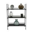 thumbnail image 5 of Organize It All 3 Tier Freestanding Storage Shelf Unit in Espresso, 5 of 11