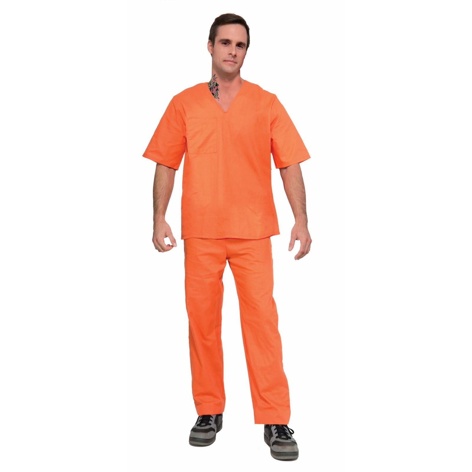 Люди в оранжевой одежде
