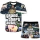 thumbnail image 2 of 2023 nuevos conjuntos de ropa de Grand Theft Auto para niños y niñas, camisetas casuales de dibujos animados, pantalones cortos, trajes de 2 piezas, trajes de manga corta GTA5 6T Gao Jinjia LED, 2 of 2