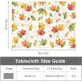thumbnail image 6 of Autumn Maple Leaves Tablecloth Waterproof Table Cloth Rectangle Fall Color Table Covers Water Repellent for Seasonal Decoration Home Dining Room Thanksgiving Day Colorful 60 x 84 Inch, 6 of 6