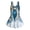 Blue Lightning Wolf, variant on Cartoon Capybara Swimwear Girls One Piece Swimsuits Swimdress 3-13 Years Old Kids Sleeveless Quick Drying Bathing Suit for Beach Vacation,Pool Party,6-7Y