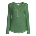thumbnail image 5 of Time and Tru Women's Long Sleeve Henley Top, 5 of 5