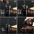 thumbnail image 4 of PARACITY French Press Coffee, Camping Mini Coffee/Tea Press of 304 Stainless Steel Filter, Cold Brew Coffee Maker 12OZ for Travel& Home Gift(Black), 4 of 7