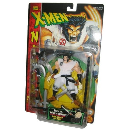 Marvel Comics X-Men Ninja Force Wolverine Action Figure w/ Warrior Assault