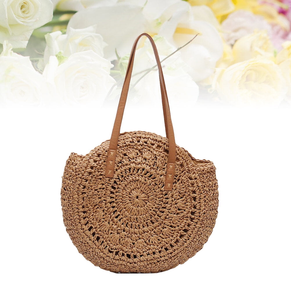 Walmart round straw best sale bag