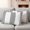 White, variant on Black Boho Outdoor Waterproof Pillow Covers, Vintage Abstract Striped Geometric Motifs Decorative Square Throw Pillowcase Sofa Cushion Sham for Patio/Couch/Chair, 20"x20" 2 Pack