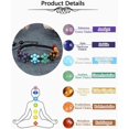 thumbnail image 7 of Top Plaza Bead Chakra Bracelet 7 Chakras Healing Crystals Bracelet Yoga Stone Beads Bracelets Meditation Relax Anxiety Bangle for Womens Mens, 7 of 7