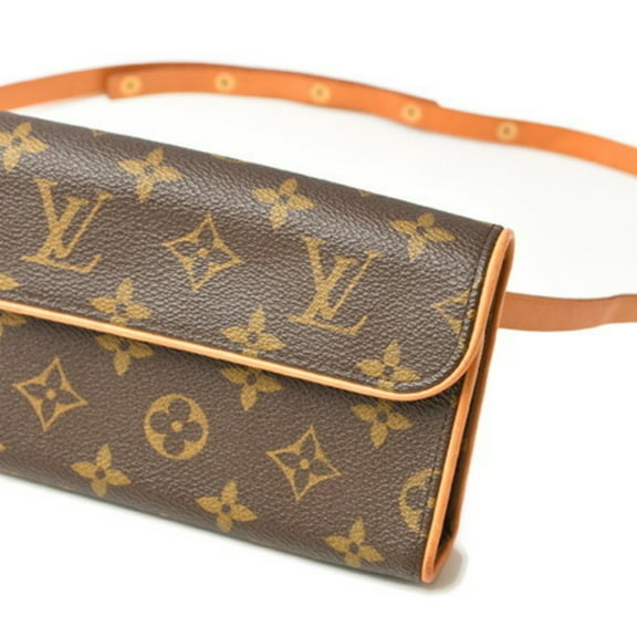 Pre-Owned Louis Vuitton Waist Bag/Pouch/Pochette/LOUIS VUITTON Pochette Florentine Belt S size set (sold separately) M51855 Monogram (Good)