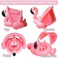 thumbnail image 2 of Baby Flamingo Float with Canopy Adjustable and Removable Sun Shade Inflatable, 2 of 4