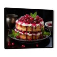 thumbnail image 2 of Designart "Savoring Pomegranate Cake II" Food & Beverage Floater Framed Wall Decor, 2 of 7