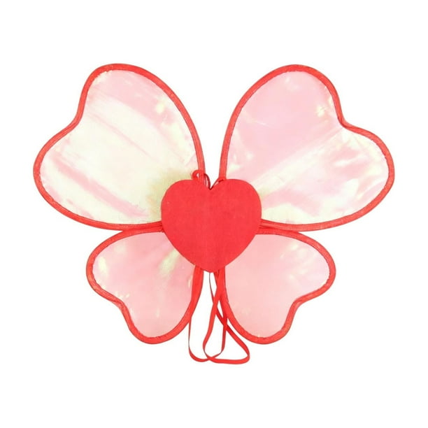 Aooww Butterfly Wings - Glitter Pixie Fairy Wings For Little Girls, Dress Up Pretend Accessory For Valentine's Day, Love Themed Home Decor, Valentine's Day Gifts For Couples,A