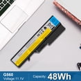 thumbnail image 2 of 11.1V 58Wh Battery for Lenovo B470 B570 B575 G460 G470 G475 G560 G565 G570 G575 G770 G780 V570 121001071 121001072 121001081 121001082 121001083 121001084 121001089 121001091, 2 of 12