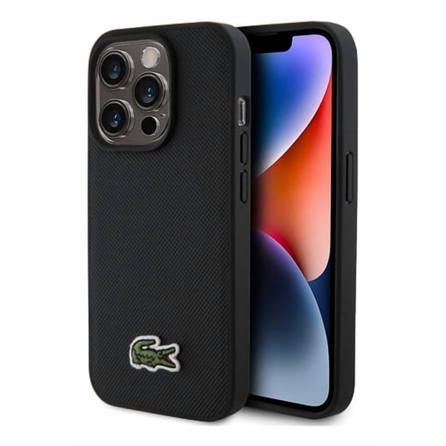 Funda Para iPhone 14 Pro Max Lacoste Magsafe Iconic Slim Negro Iconic Magsafe