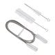 thumbnail image 3 of Juego de Limpieza Trompeta y Trompa 3 Uds., Cepillo Nailon Acero Inoxidable, para Instrumentos Musicales, 3 of 5
