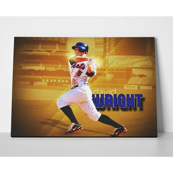 David Wright Mets Poster or Wrapped Canvas