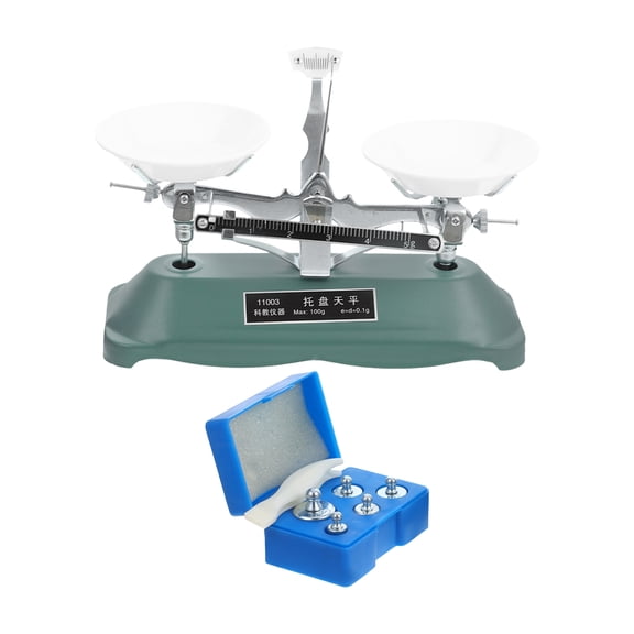 ETHZZLE 1 Set Balance Scales with Light Grey ABS for Classroom Experimentation