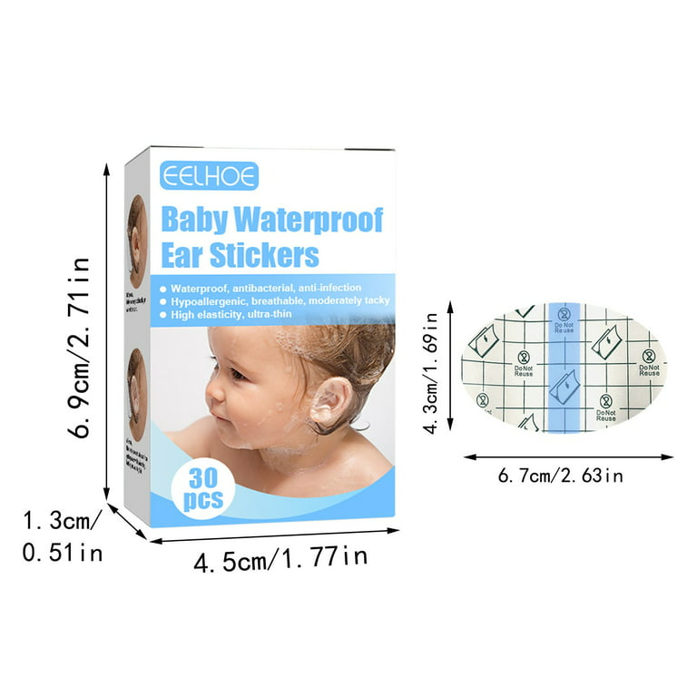 30X Ear Sticke Baby Waterproof Ear Patch Baby Swimming Bath