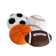 thumbnail image 5 of Hesroicy Throw Pillow Ultra Soft Companionship Fluffy Simulation Basketball Soccer Shape Sofa Cushion for Ball Game Fan, 5 of 8