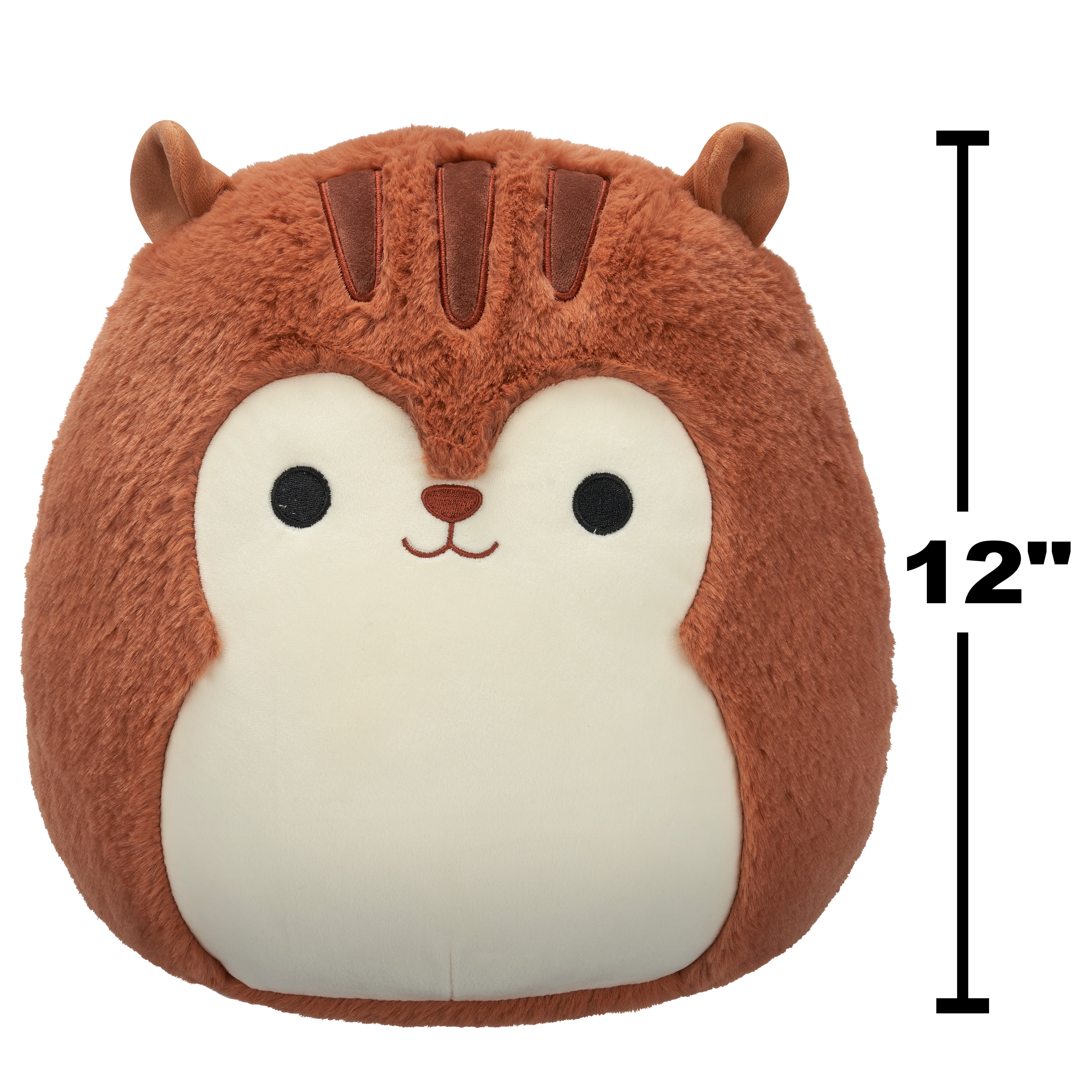 Squishmallows FuzzAMallow Official 12 inch Sawyer the Brown Squirrel - Child's Ultra Soft Plush Toy