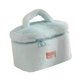 thumbnail image 2 of Bolsa de maquillaje de felpa, neceser multifuncional para viajes, hoteles, brochas de maquillaje. Azul, 2 of 9