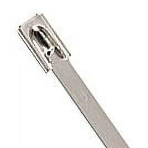 Ty-Rap Cable Tie,14.2 in,Silver,PK50  LS-7.9-360A