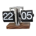 thumbnail image 1 of DOLITY Flip Desk Clock Auto Flip Clock Creative Table Clock for Office Home Bedroom Stainless Steel 24h, 1 of 6