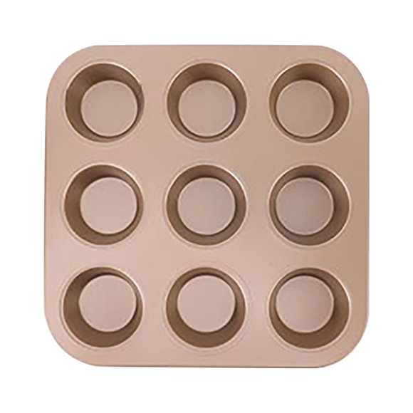 Meitianfacai Muffin Pan on Clearance, 9 Cup Muffin Tin Cupcake Pan Tray with Nonstick Coating and Stainless Steel Core, for Home/Kitchen Baking, Heatproof, Easy to Release and Clean