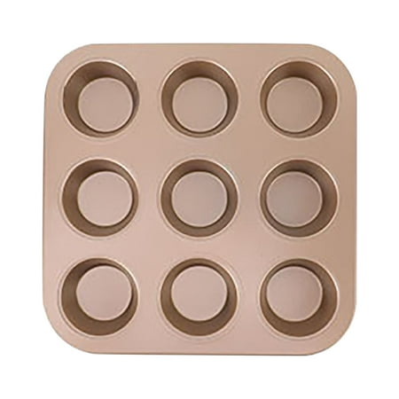 

4/6/9/12 Cup Cake Mould Muffin Pan Non-Stick Baking Pans Easy To Clean Grill Pans