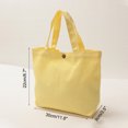 thumbnail image 2 of Unique Bargains Canvas Tote Bag with Handle Reusable Handbag Shopping Bags Yellow 2 Pack, 2 of 5