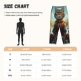 thumbnail image 2 of Salouo Riverside Meditating Cat Print Women's Pajama Pants Casual Loose Sweatpants PJs Flowy Pants Drawstring Palazzo for Women Wide Leg Pants Lounge Pajama -XX-Large, 2 of 8